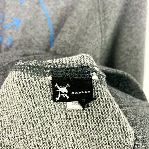 Oakley XL Gray Graphic Wide Scoop Neck Sweater - Picture 6 of 7